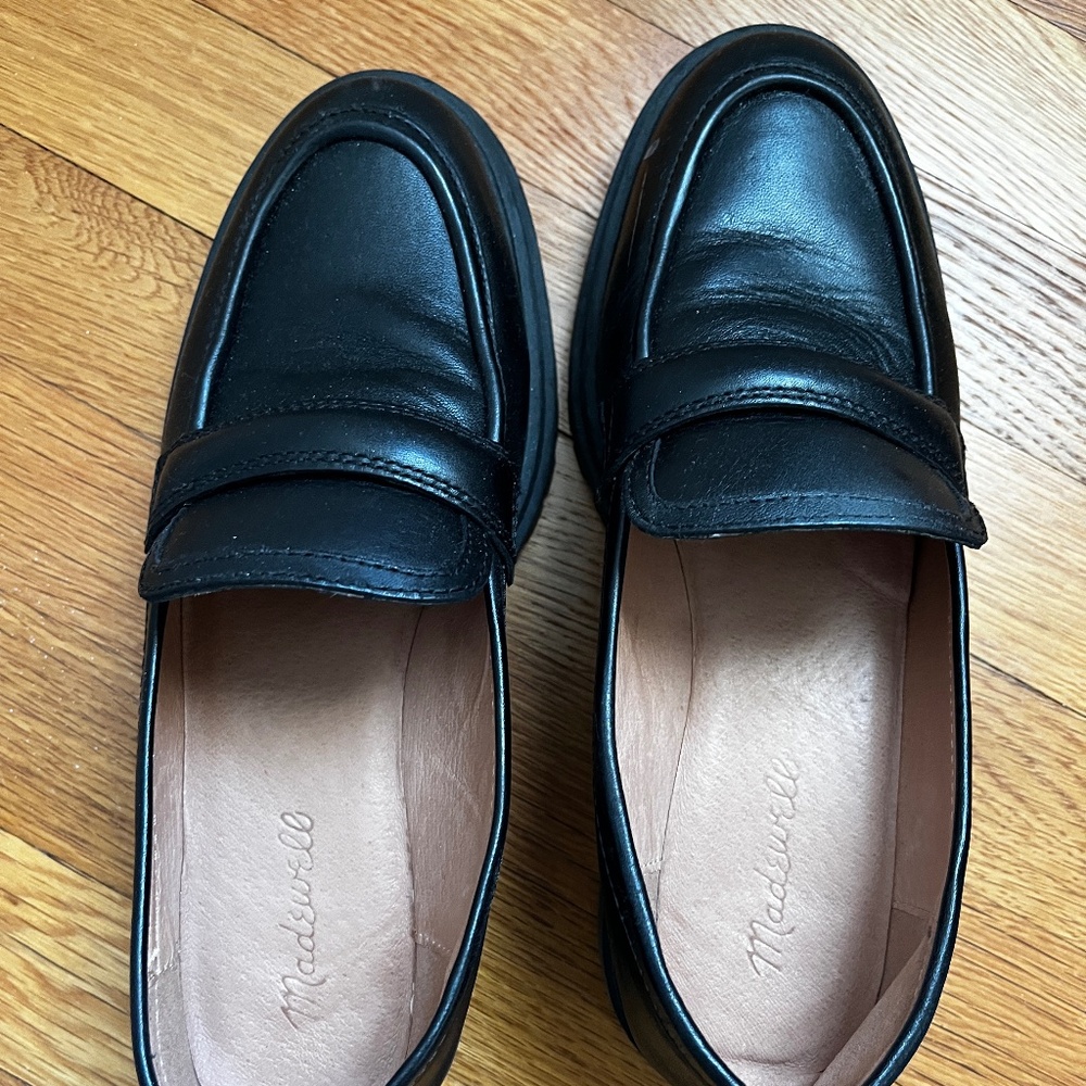 Madewell "Bradley" Loafers Size 8 Black